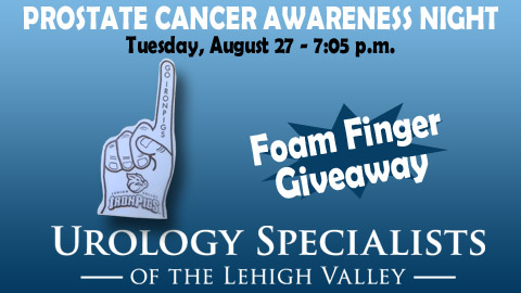 Lehigh Valley IronPigs Foam Foam Finger Giveaway