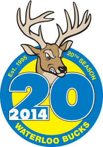Waterloo Bucks 20th Anniversary Logo