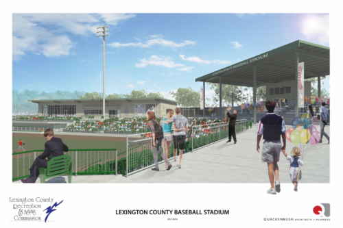 Lexington County Blowfish Ballpark Rendering