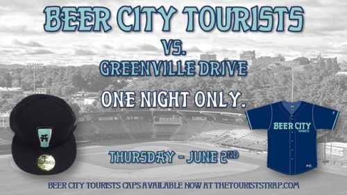 Asheville Tourists Beer City Unis
